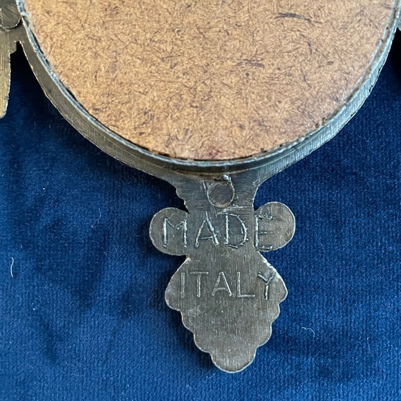 Pair of Italian brass mirrors Hollywood regency - Picture 4 of 4